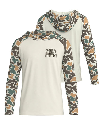 Good Boy Sun Protection Hoodie mockup 1