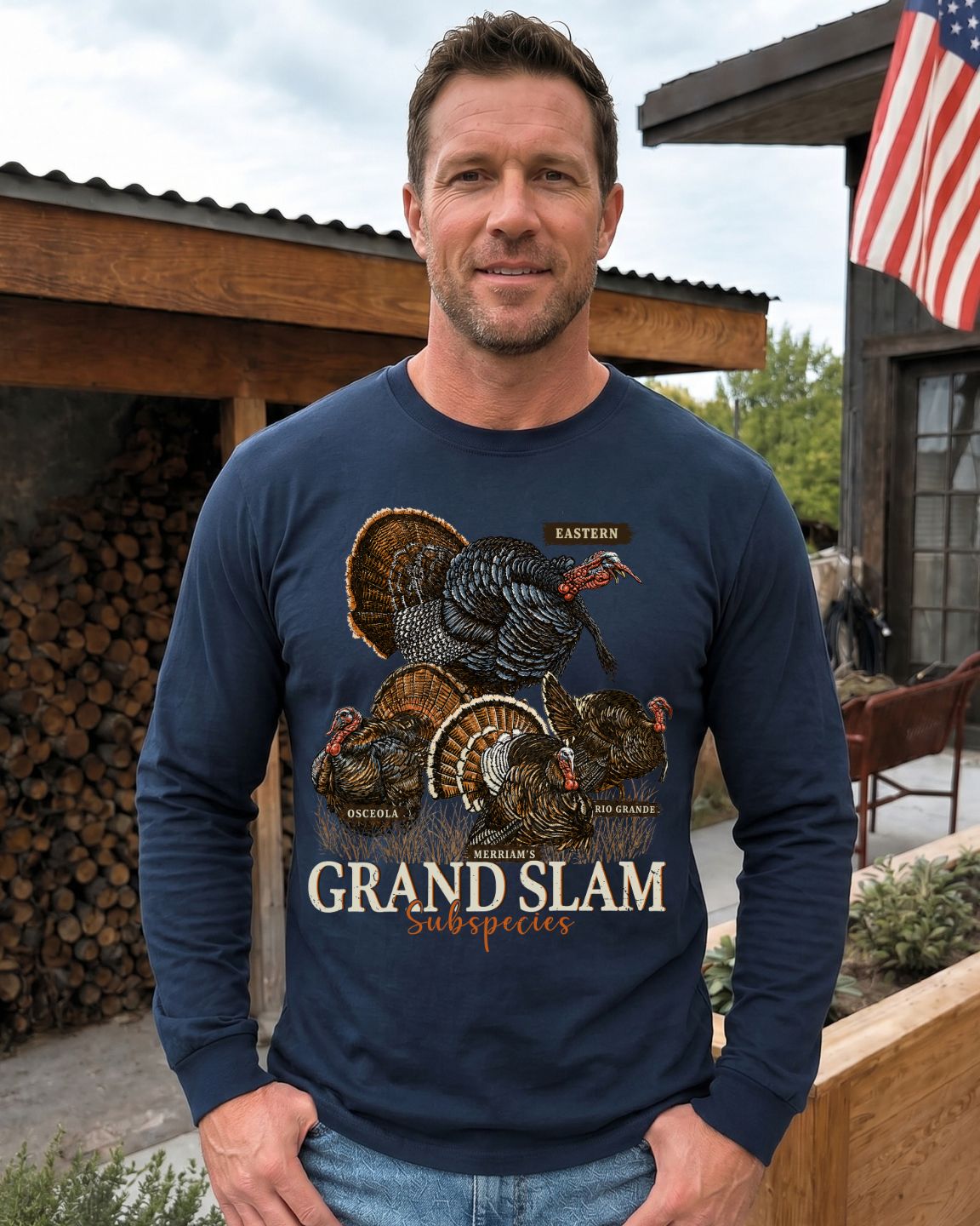 Grand Slam Subspecies Classic Cotton Regular-Fit Front Print Long-sleeve Tee