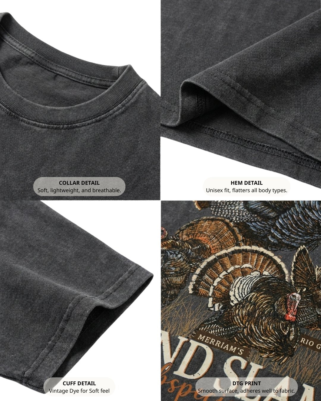 Grand Slam Subspecies Premium Cotton Wash Oversized Tee