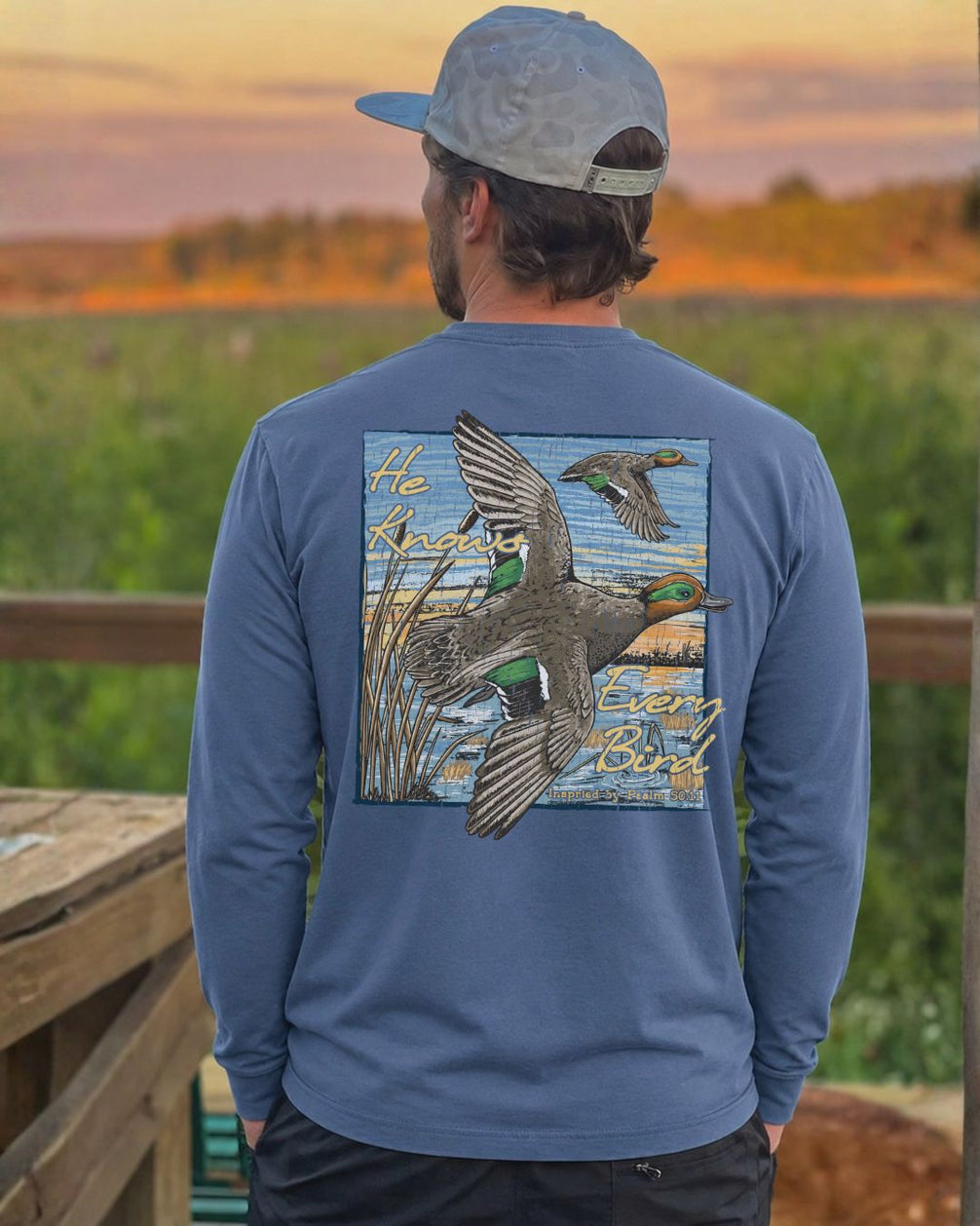 He Knows Every Bird Long-sleeve