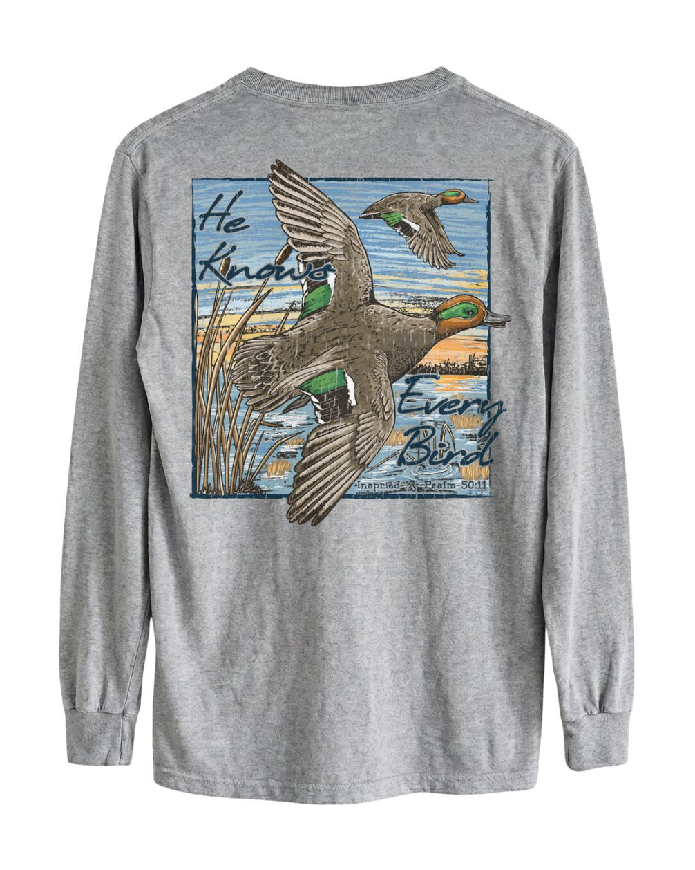 He Knows Every Bird Long-sleeve
