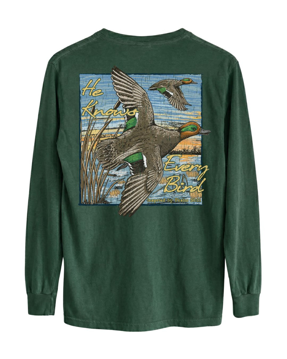 He Knows Every Bird Long-sleeve