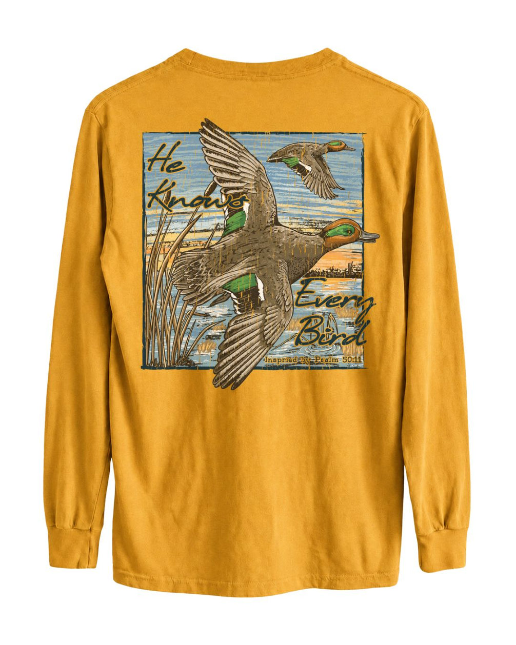 He Knows Every Bird Long-sleeve