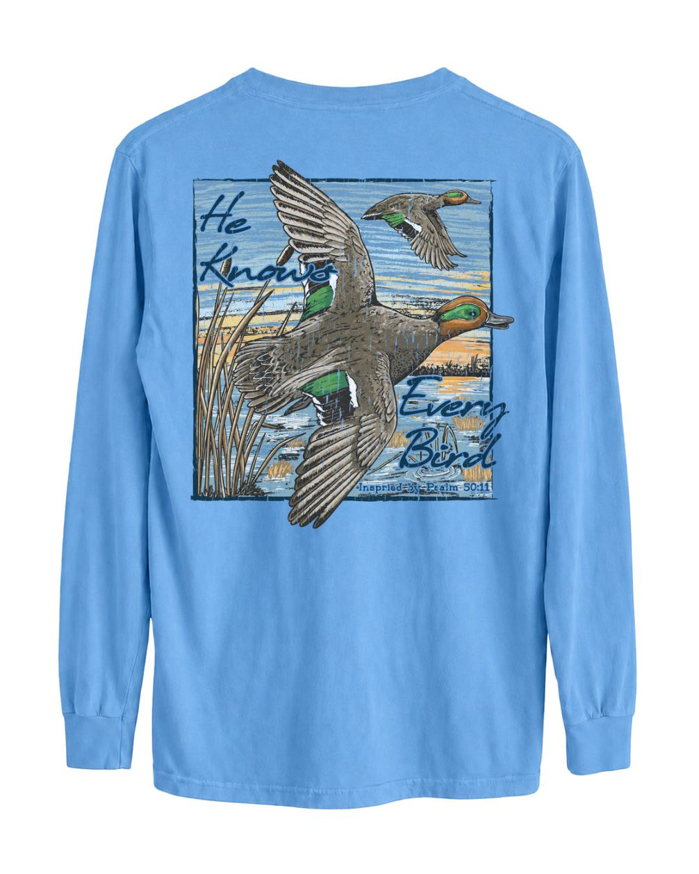 He Knows Every Bird Long-sleeve