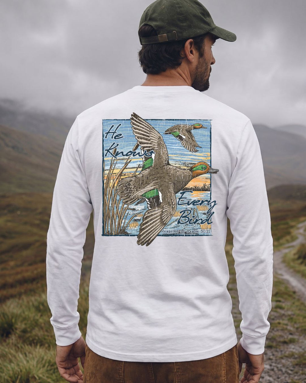 He Knows Every Bird Long-sleeve