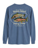 Heaven-Issued Fishing License Matthew 4:19 Long-sleeve - Carolina Blue