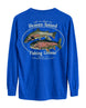 Heaven-Issued Fishing License Matthew 4:19 Long-sleeve - Indigo Blue