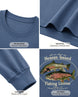 Heaven-Issued Fishing License Matthew 4:19 Long-sleeve - Indigo Blue details