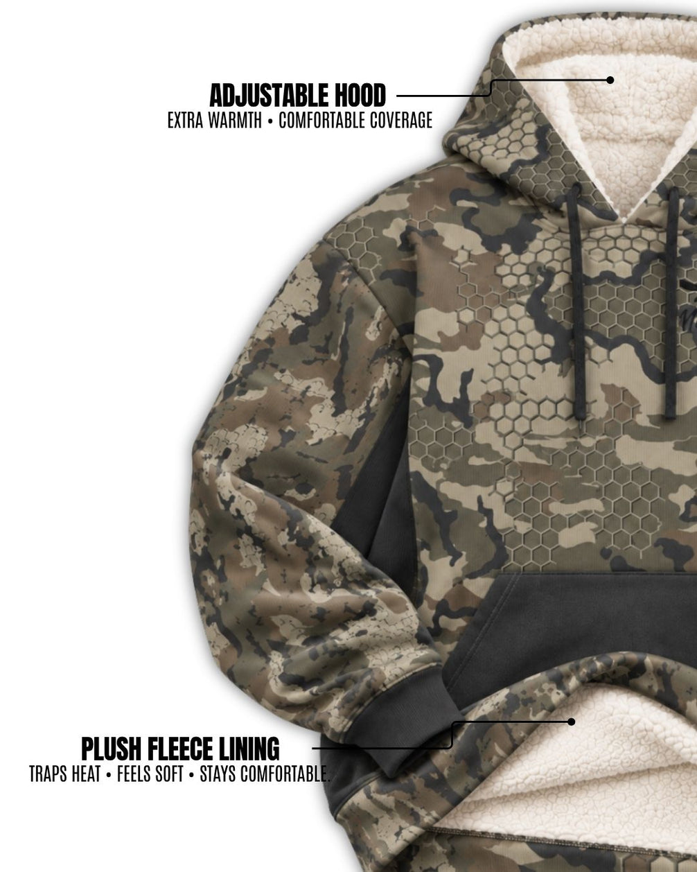 Heavily Seasoned Camo Fleece Hoodie