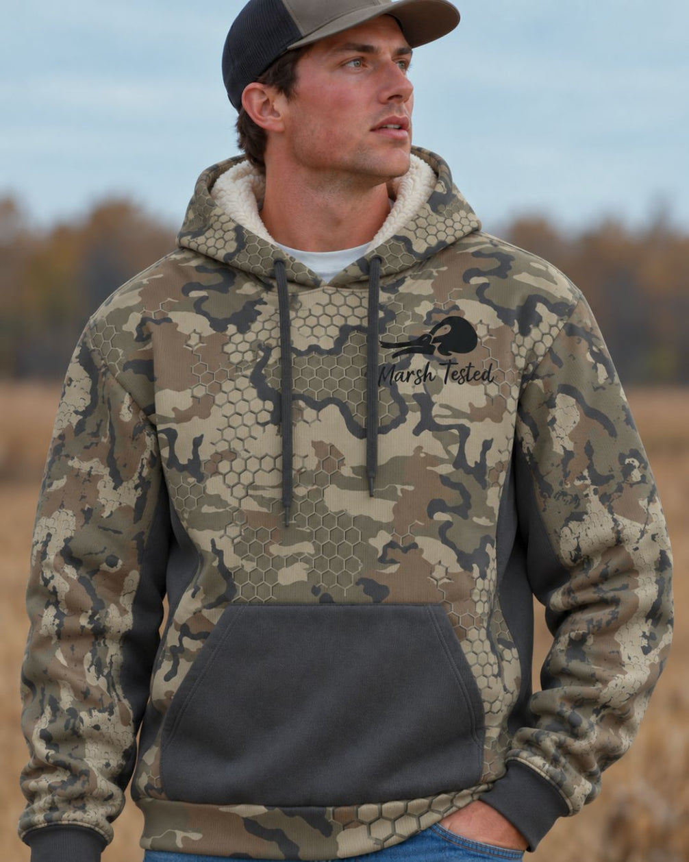 Heavily Seasoned Camo Fleece Hoodie