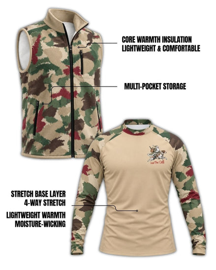Combo detail - Heed The Call Christmas Camo Layering Series