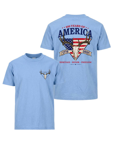 Heritage Honor Freedom Deer Skull T-shirt