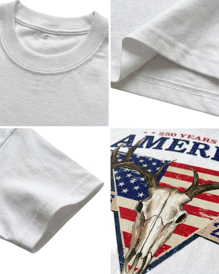 Heritage Honor Freedom Deer Skull T-shirt