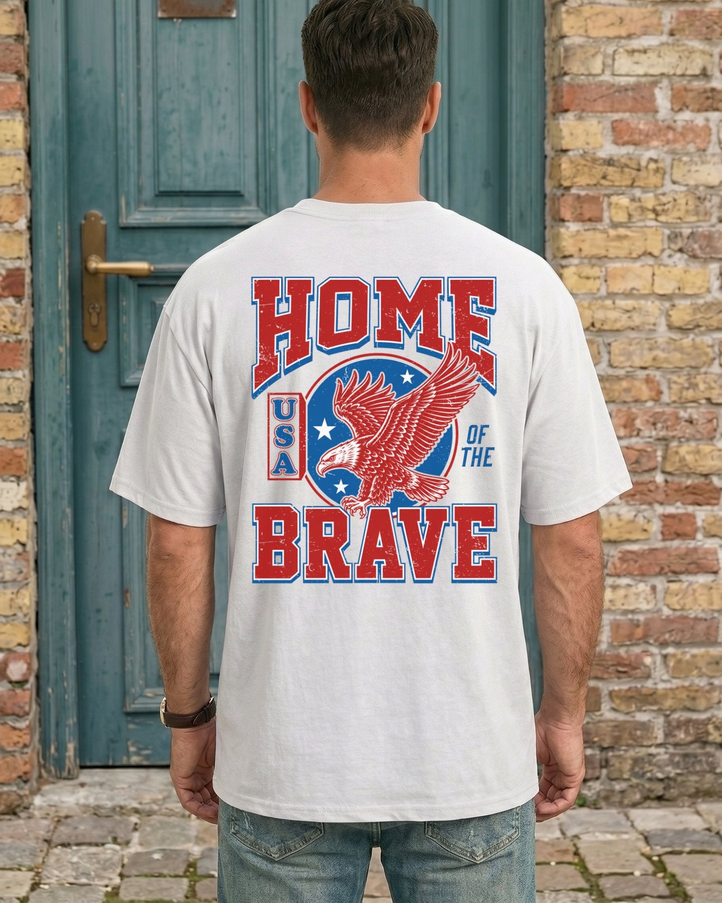 Home Brave Patriotic Eagle T-shirt