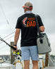 Hooked On Being Dad Fishing T-shirt