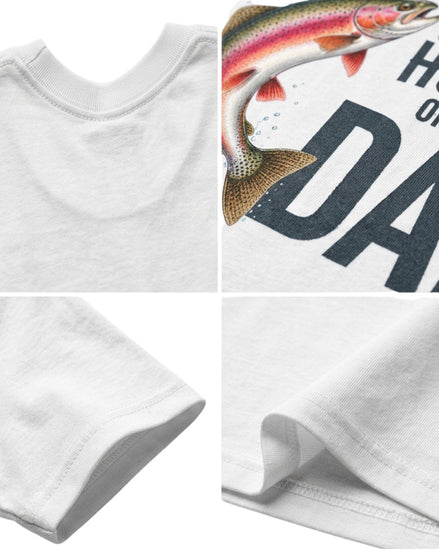 Hooked On Being Dad Fishing T-shirt