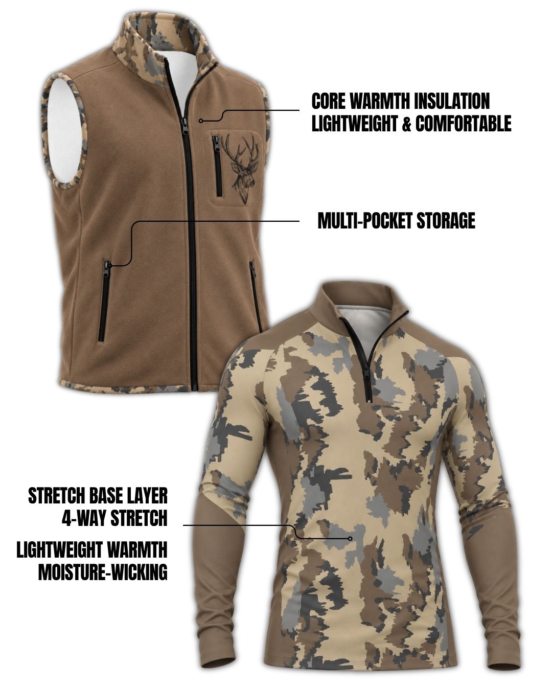 combo - Hunt Hard Camo Layering Series
