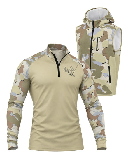 In It For The Chase Camo Layering Series – Hooded Vest