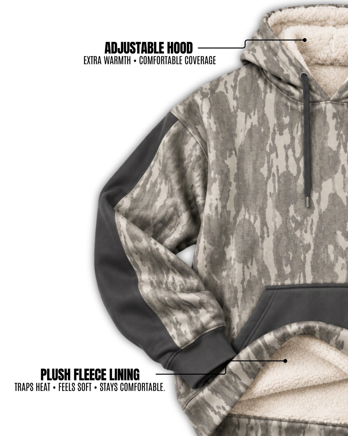 In It For Blood Camo Fleece Hoodie