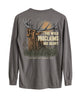 Inspirational Bible Verse Elk Long-sleeve - Charcoal
