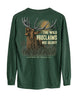 Inspirational Bible Verse Elk Long-sleeve - Forest Green