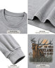 Inspirational Bible Verse Elk Long-sleeve - Sport Grey details