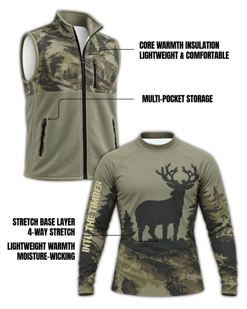 Combo - Into The Timber Camo Layering Series