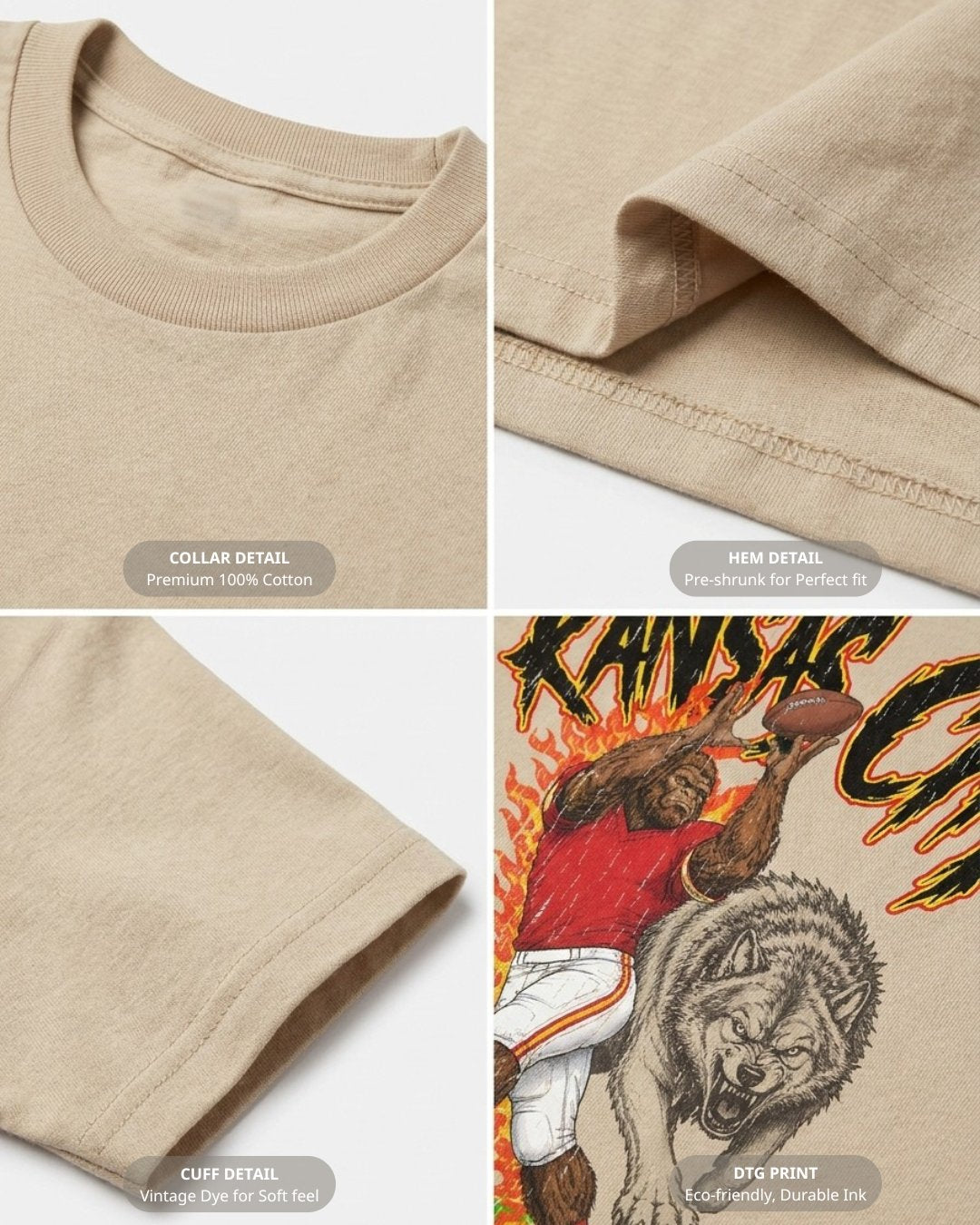Kansas City Phantom Inferno Football T-shirt
