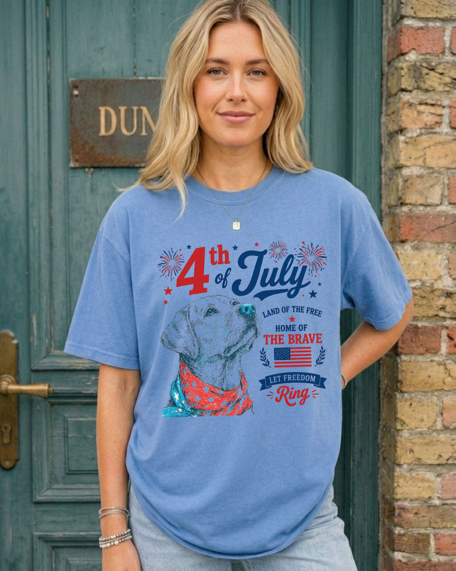 Labrador 4th Of July T-shirt