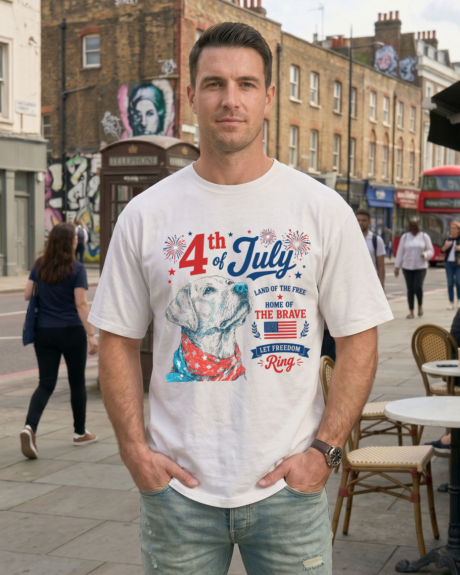 Labrador 4th Of July T-shirt