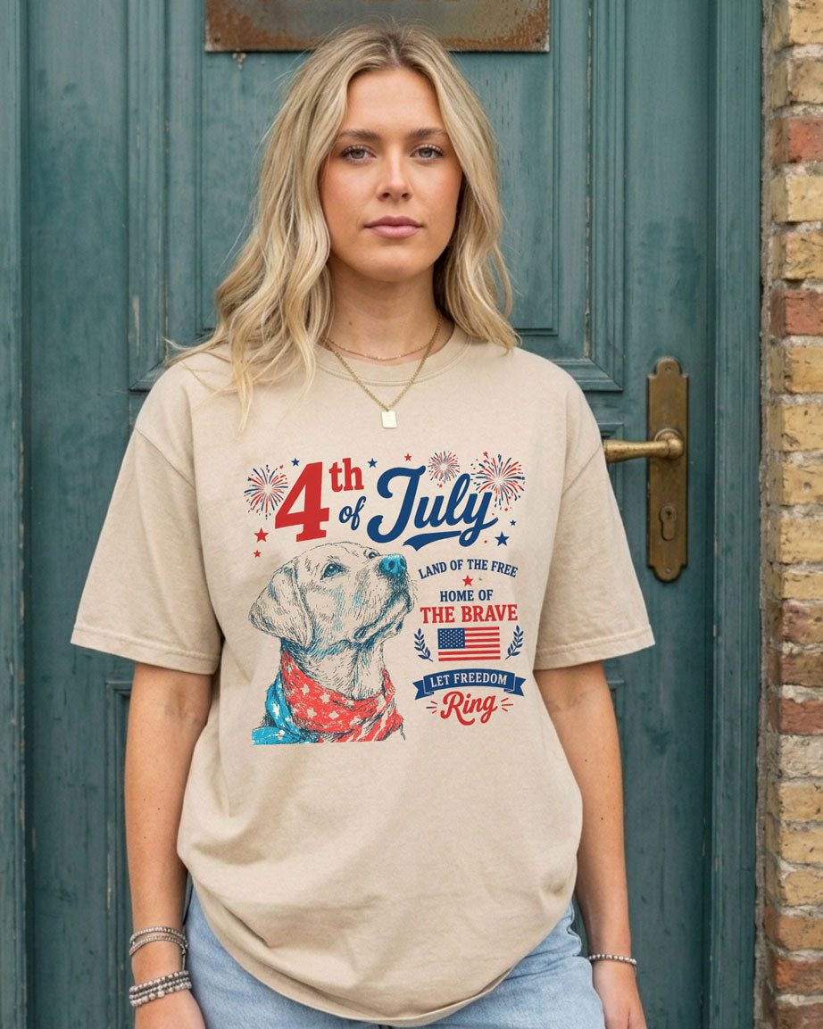 Labrador 4th Of July T-shirt