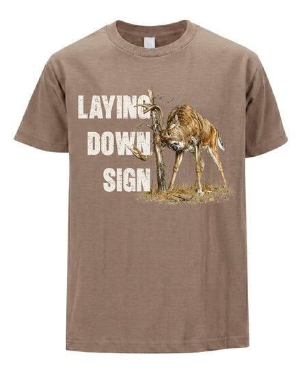 Laying Down Sign Buck T-shirt