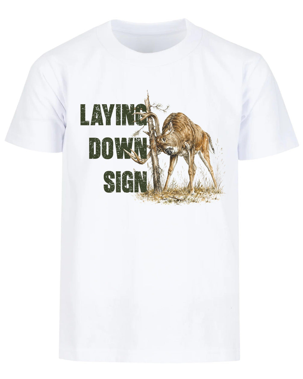 Laying Down Sign Buck T-shirt
