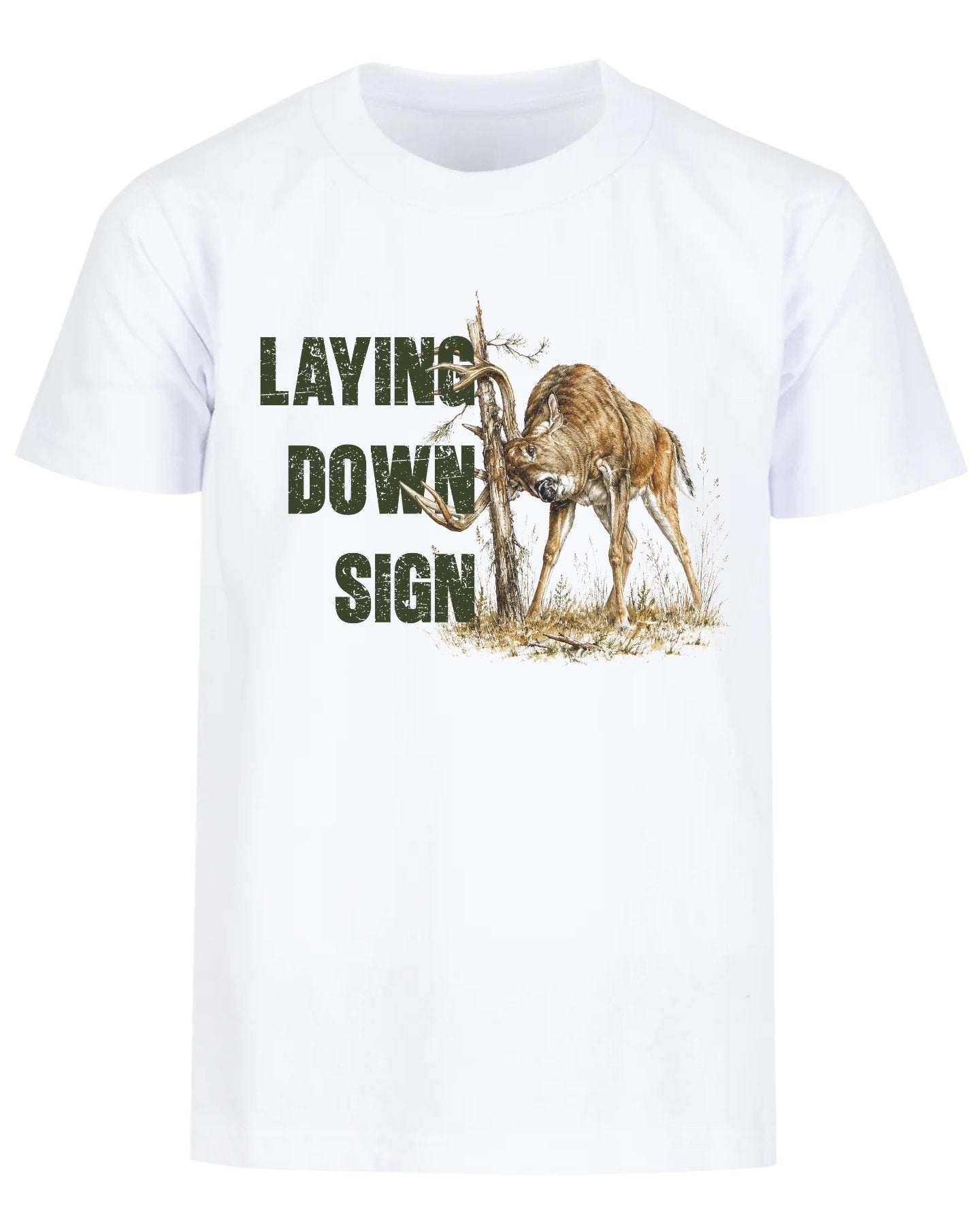 Laying Down Sign Buck T-shirt