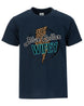 Leopard Lightning Blue Collar Couple T-shirt