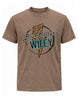 Leopard Lightning Blue Collar Couple T-shirt