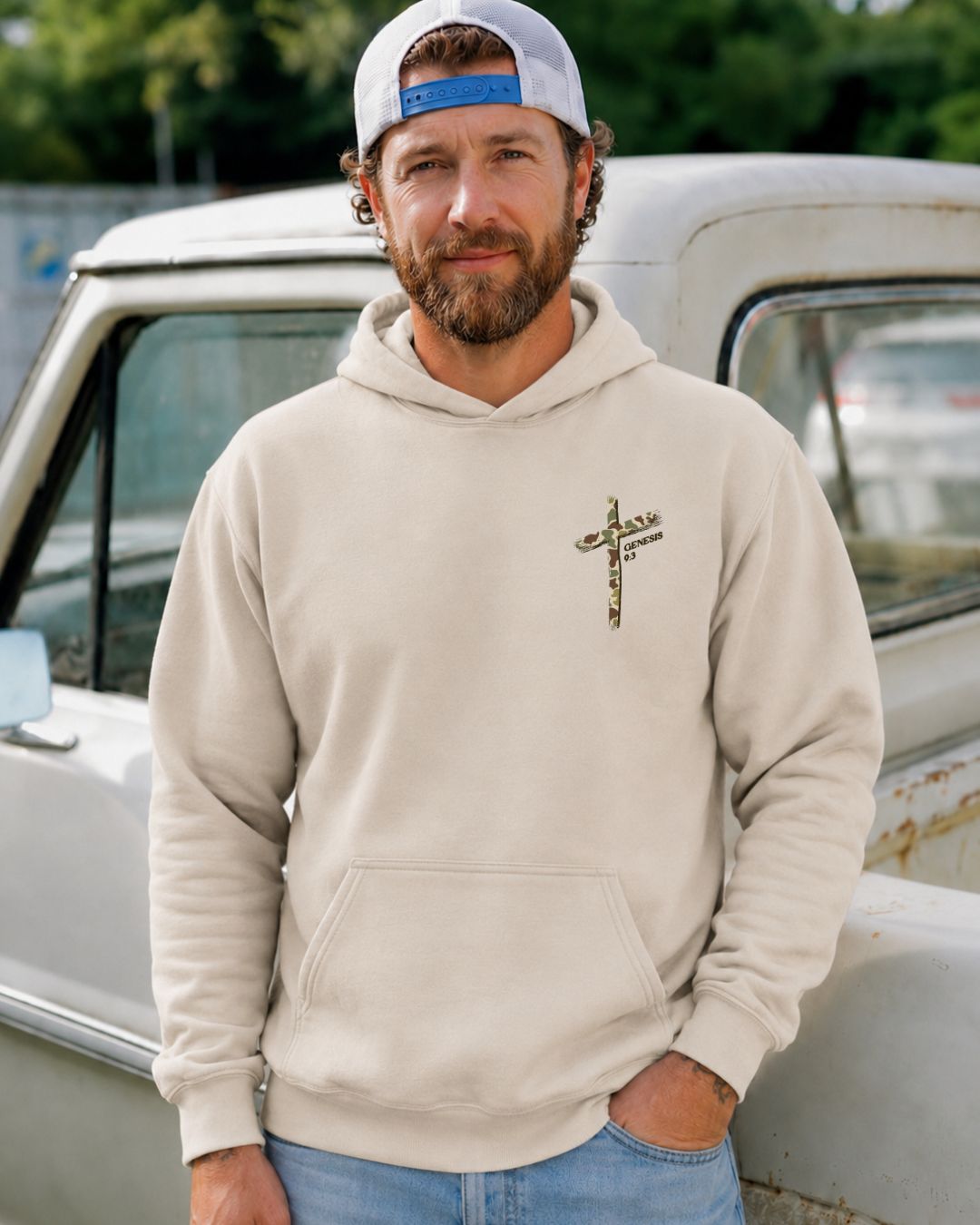 Let Us Thank Him Genesis 9:3 Two-sided Hoodie