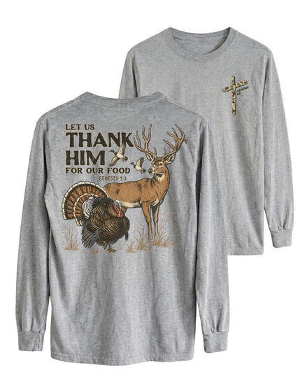 Let Us Thank Him Genesis 9:3 Two-sided Long-sleeve
