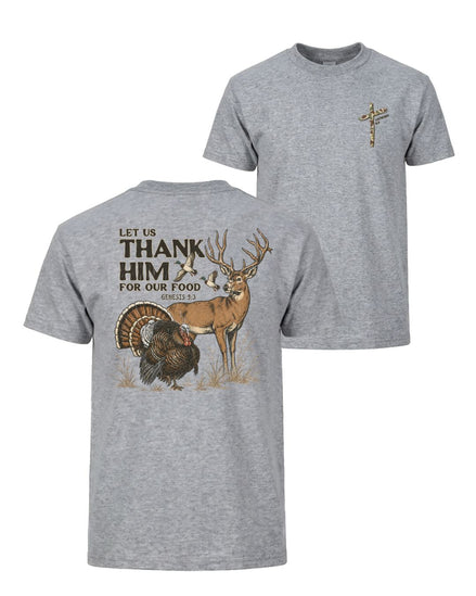 Let Us Thank Him Genesis 9:3 Two-sided T-shirt