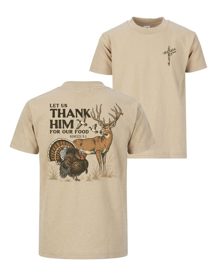 Let Us Thank Him Genesis 9:3 Two-sided T-shirt