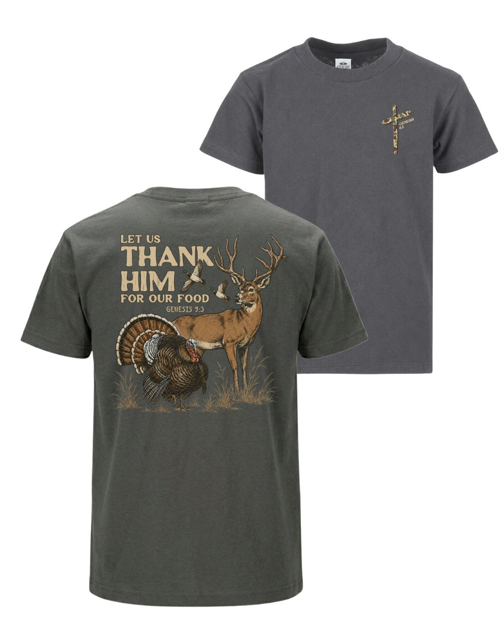 Let Us Thank Him Genesis 9:3 Two-sided T-shirt