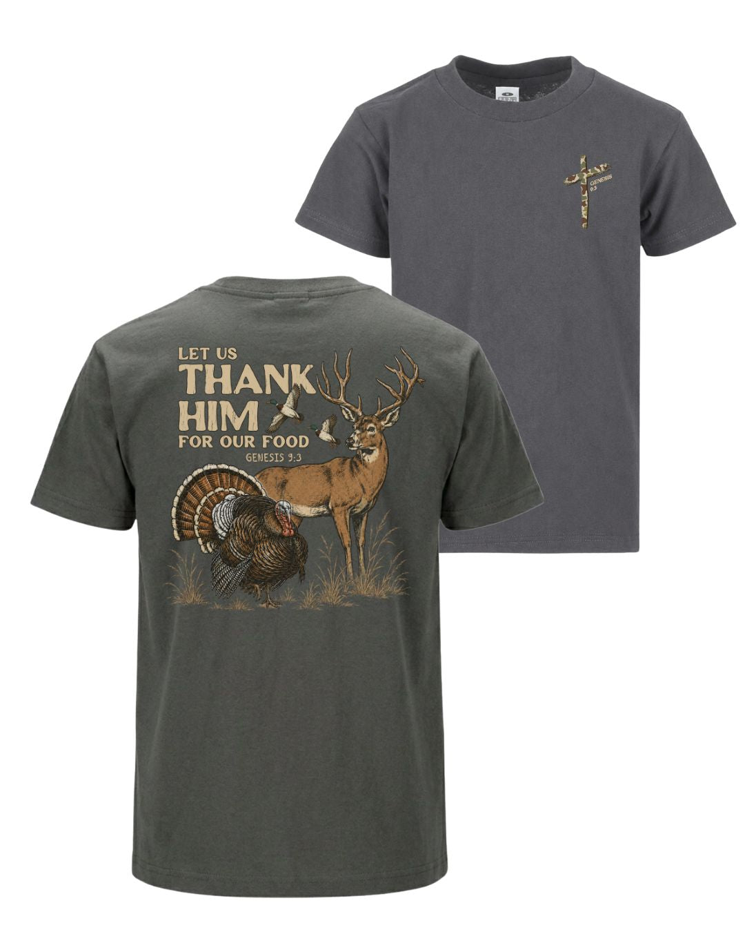 Let Us Thank Him Genesis 9:3 Two-sided T-shirt