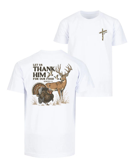 Let Us Thank Him Genesis 9:3 Two-sided T-shirt
