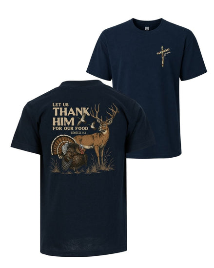 Let Us Thank Him Genesis 9:3 Two-sided T-shirt