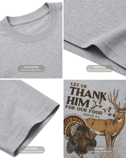 Let Us Thank Him Genesis 9:3 Two-sided T-shirt