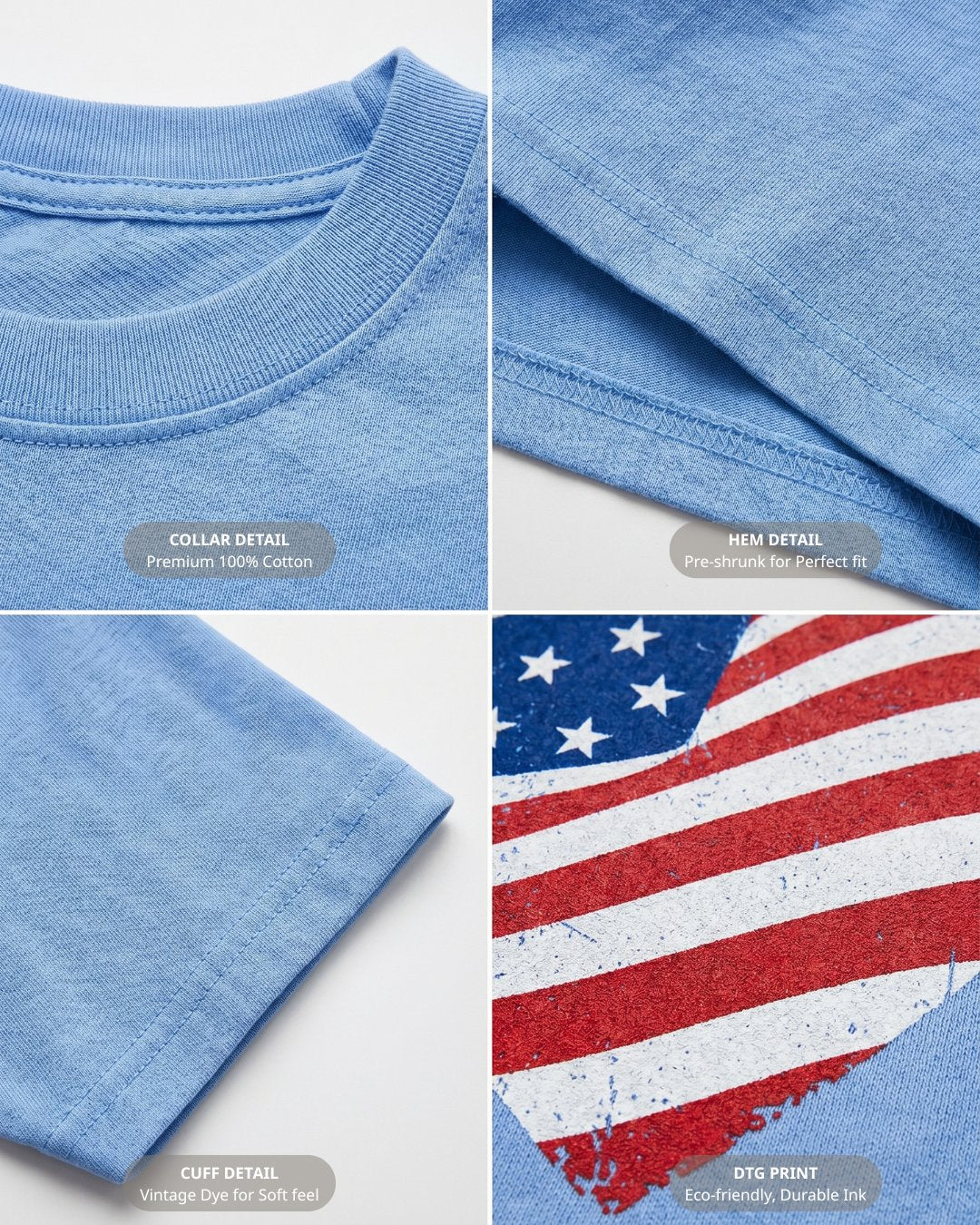 Make America Great Again Heart Flag T-shirt