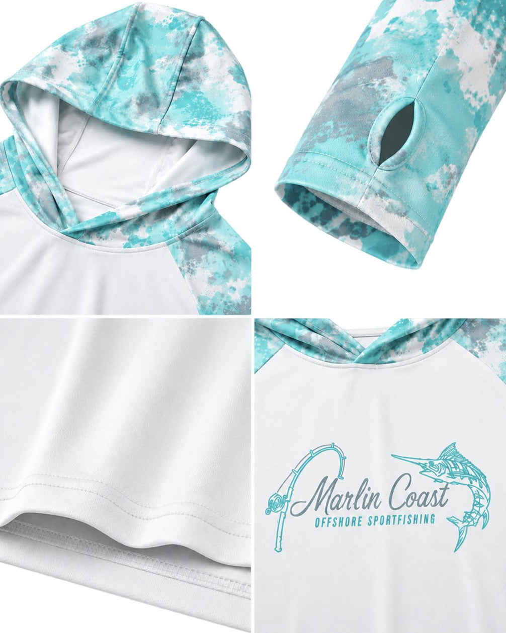 Marlin Coast Offshore Sportfishing Sun Protection Hoodie