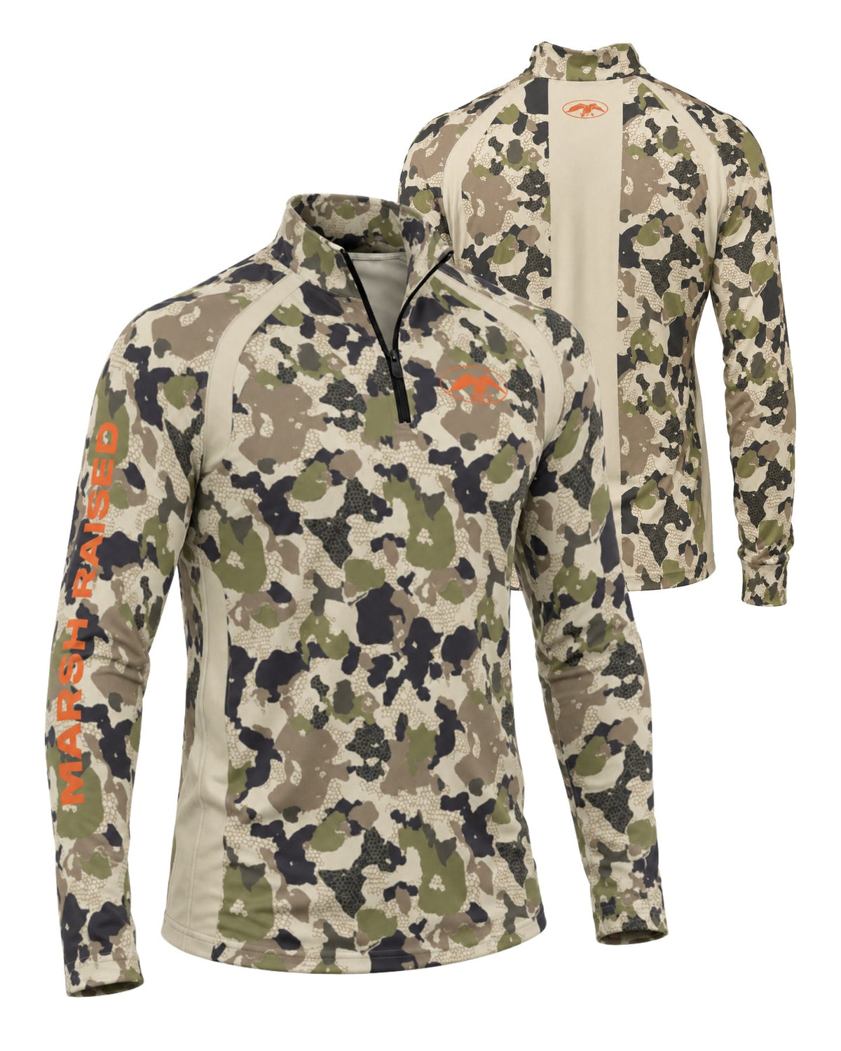 Long-Sleeve - Marsh Raised Camo Layering Series