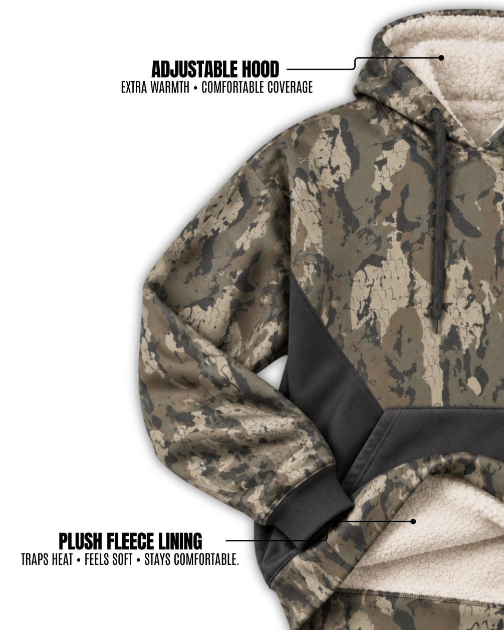 Marsh Tested Camo Fleece Hoodie