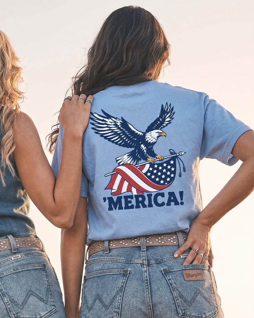 ‘Merica! Flag Eagle T-shirt
